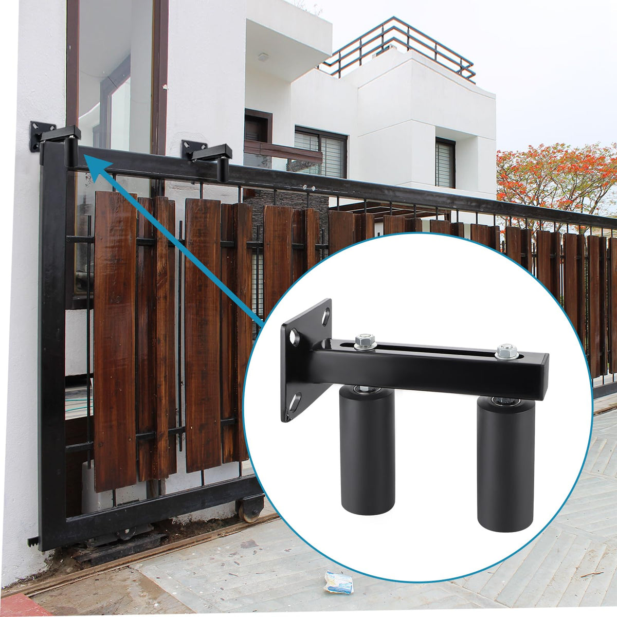 Skelang easy install option with bolt or weld mounting for heavy duty gates.