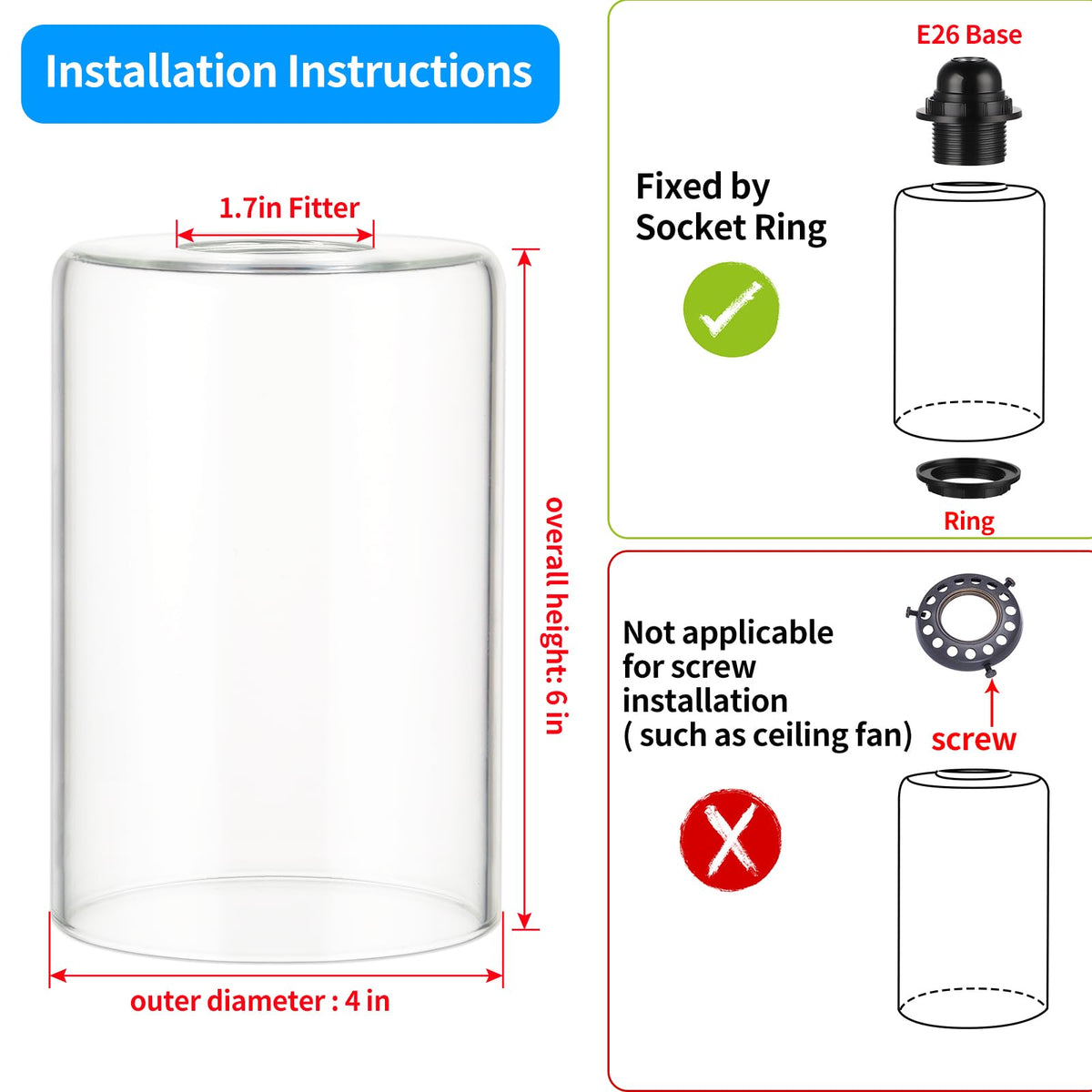 Skelang vanity light shade provides bright, clean bathroom illumination