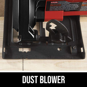 Skil 5080-01 circular saw dust blower keeps line of cut clear