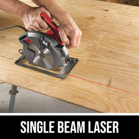 Skil 5280 15-amp motor powers fast cuts through wood and sheets