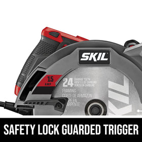 Skil 5280 spindle lock enables quick, safe blade changes