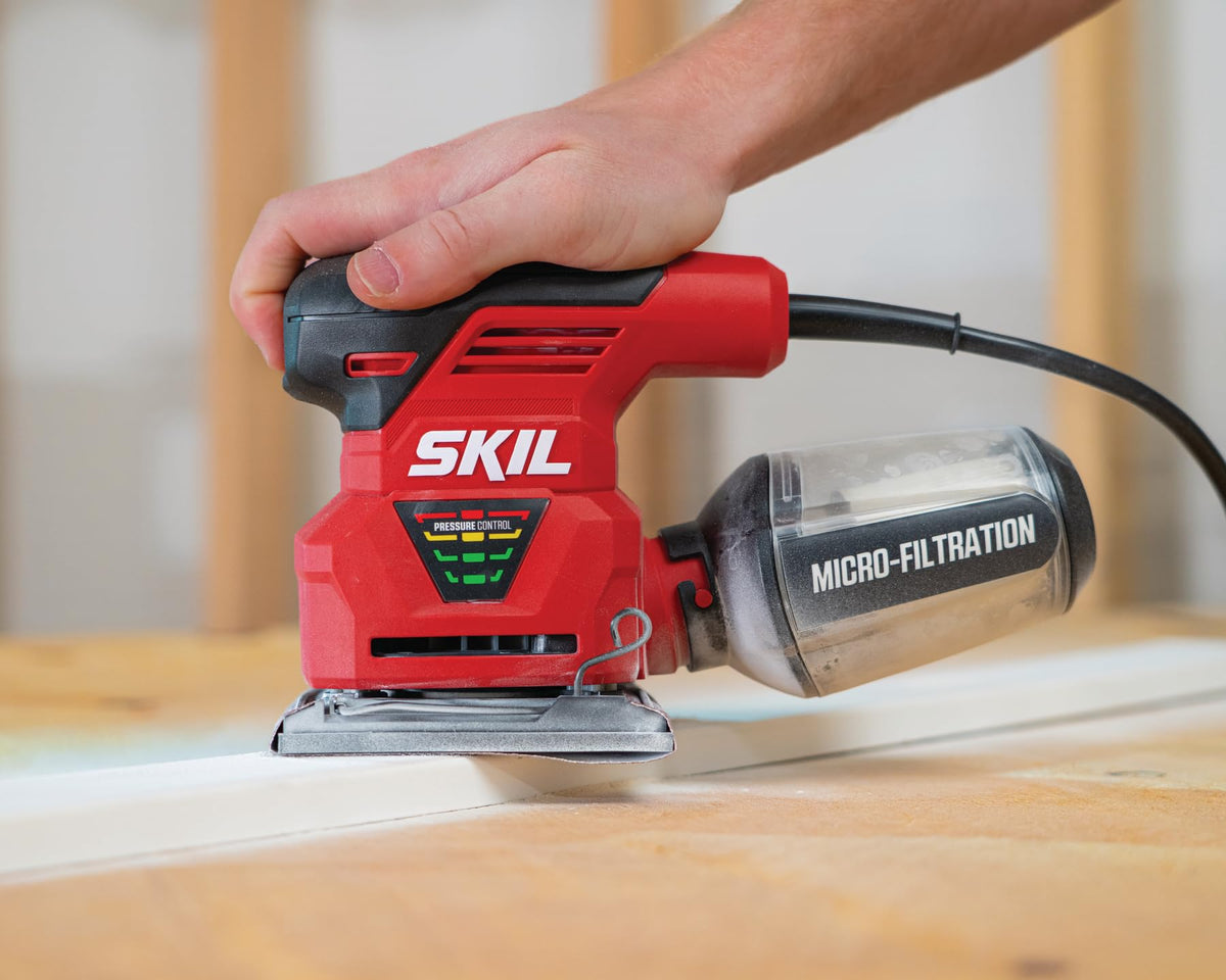 SKIL 7292-02 built in vacuum adapter enables efficient dust collection