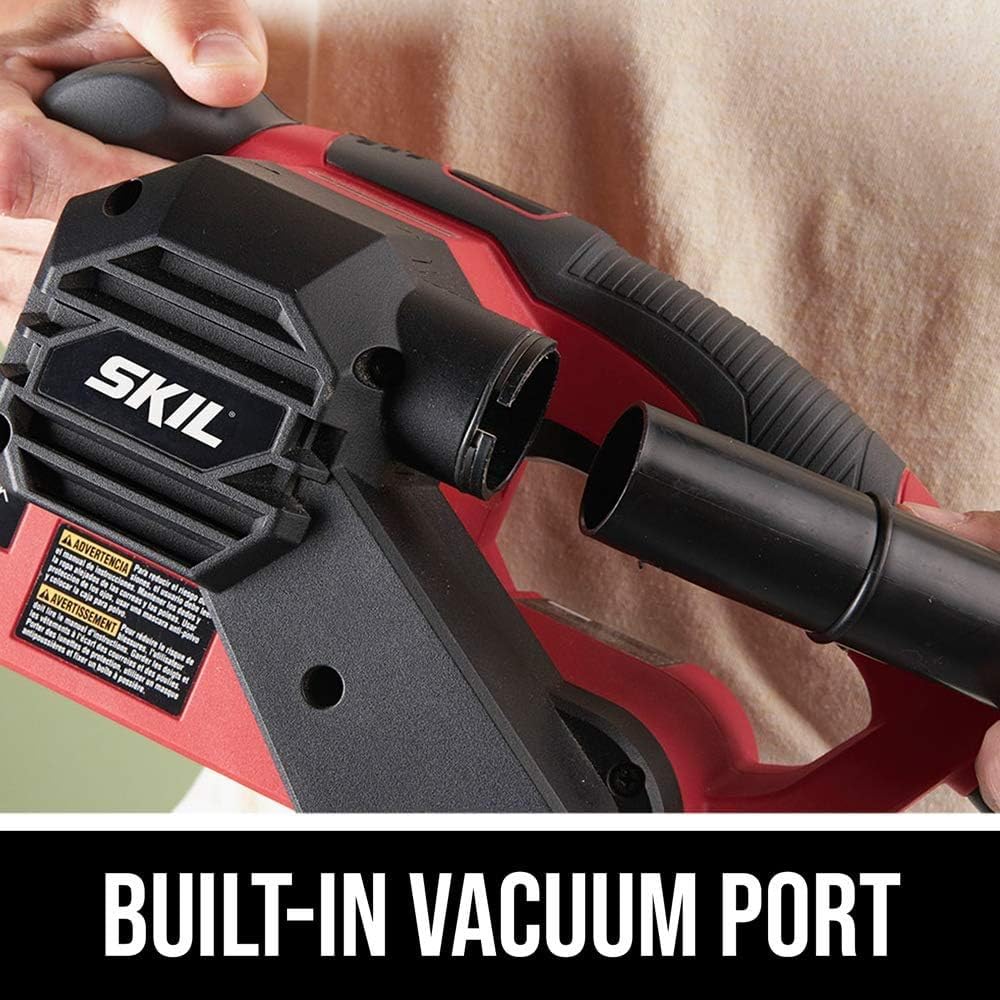 Skil 7510-01 micro-filtration dust capture reduces fine dust in work area.