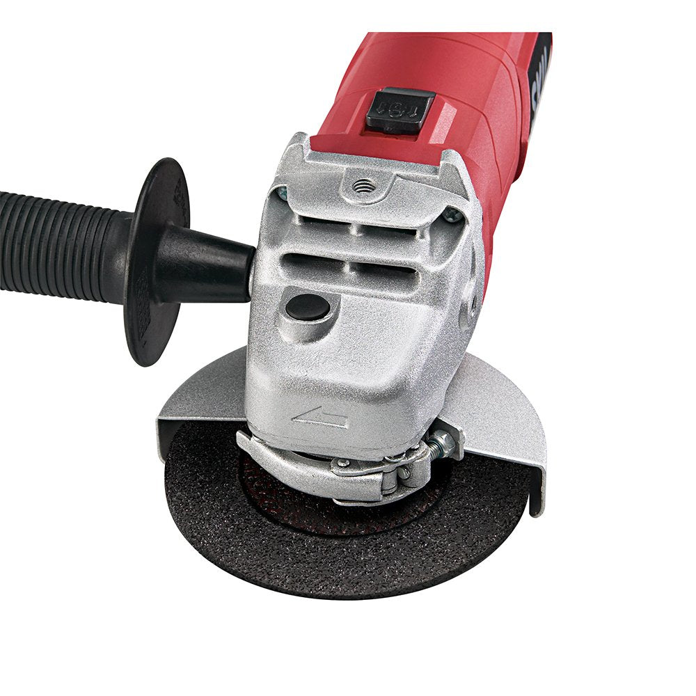 Skil 9295-01 angle grinder side view highlighting rugged build for tough jobs
