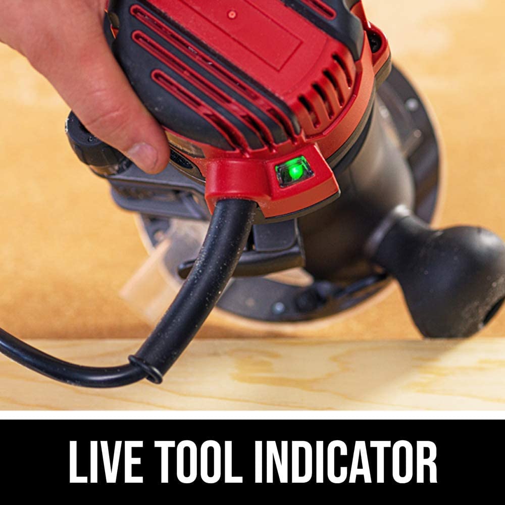 SKIL soft-start and 6-speed control enabling controlled speed changes