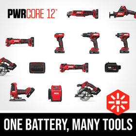 Charger and kit box included to keep SKIL PWRCore 12 ready