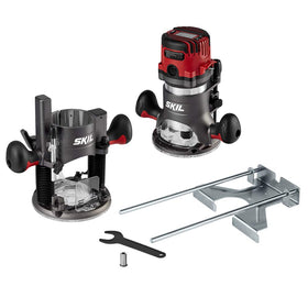 SKIL RT1322-00 plunge base setup enables controlled depth changes