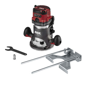 Skil RT1323-00 dual LED base lights improve visibility during routing.