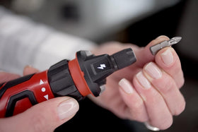 SKIL SD561201 includes 9 bits and bit holder for versatility.