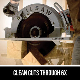 Skil SPT70V-11 blade assembly ready to cut.