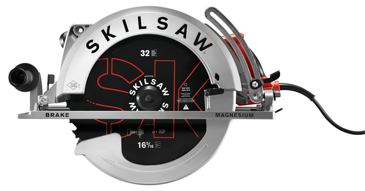 Skil SPT70V-11 worm drive saw blade close-up for clean, precise cuts.