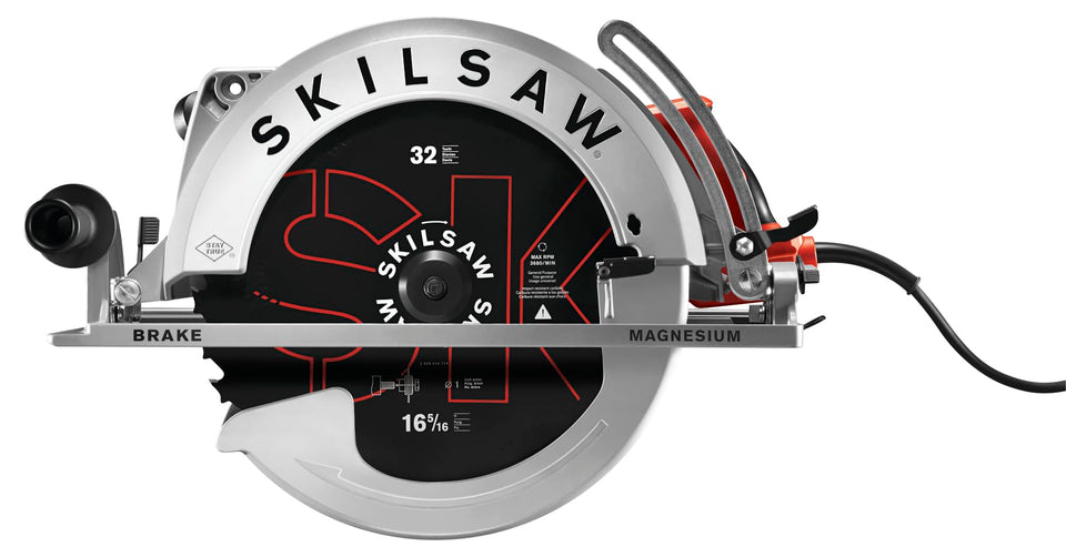 Skil SPT70V-11 worm drive saw blade close-up for clean, precise cuts.