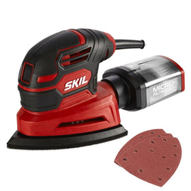 SKIL SR250801 detail sander uses micro-filtration to capture dust.