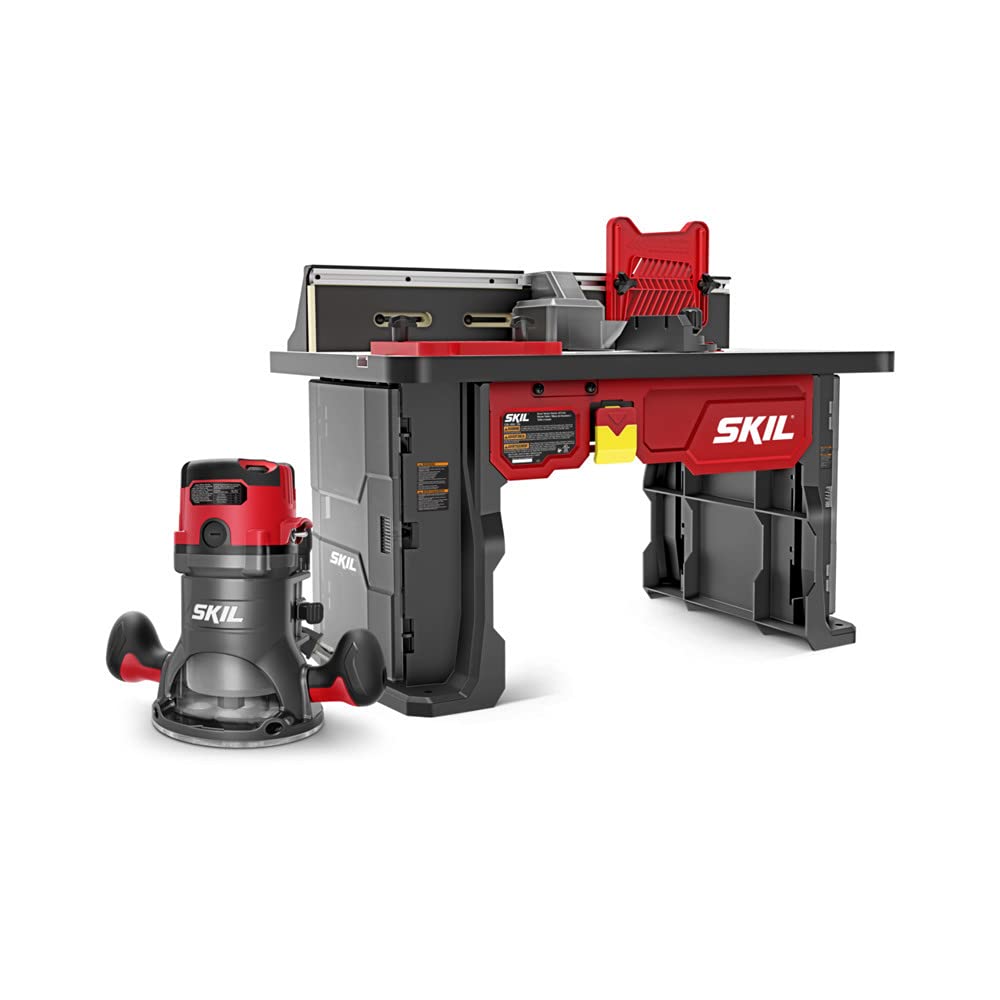 SKIL SRT1039 router table front view for precise routing and table stability
