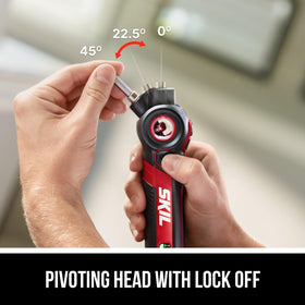 SKIL Twist 2.0 forward and reverse trigger supports one finger operation.