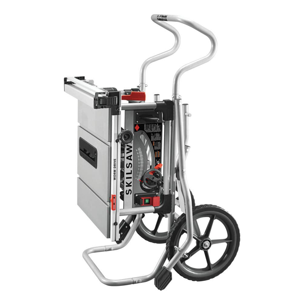 SKILSAW SPT99-11 outfeed and left support simplifies single-person operation