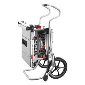 SKILSAW SPT99-11 outfeed and left support simplifies single-person operation
