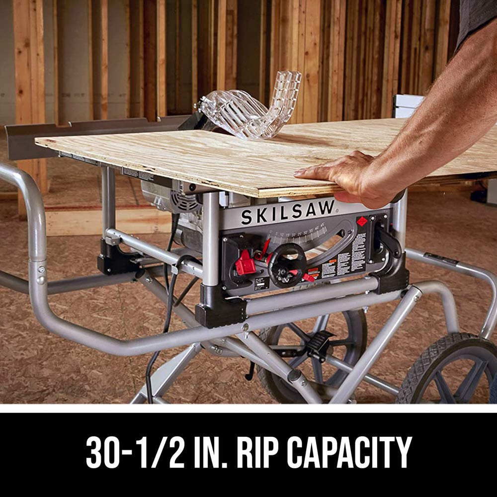 SKILSAW SPT99-11 rolling stand with 16 inch wheels for easy transport