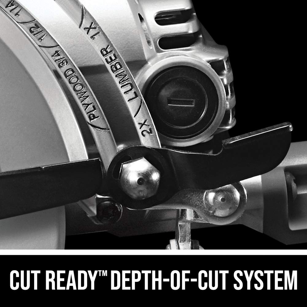 Skilsaw SPT77W-01 depth adjustment for fast, accurate settings.