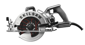 Skilsaw SPT77W-01 front view with durable aluminum body for strength.