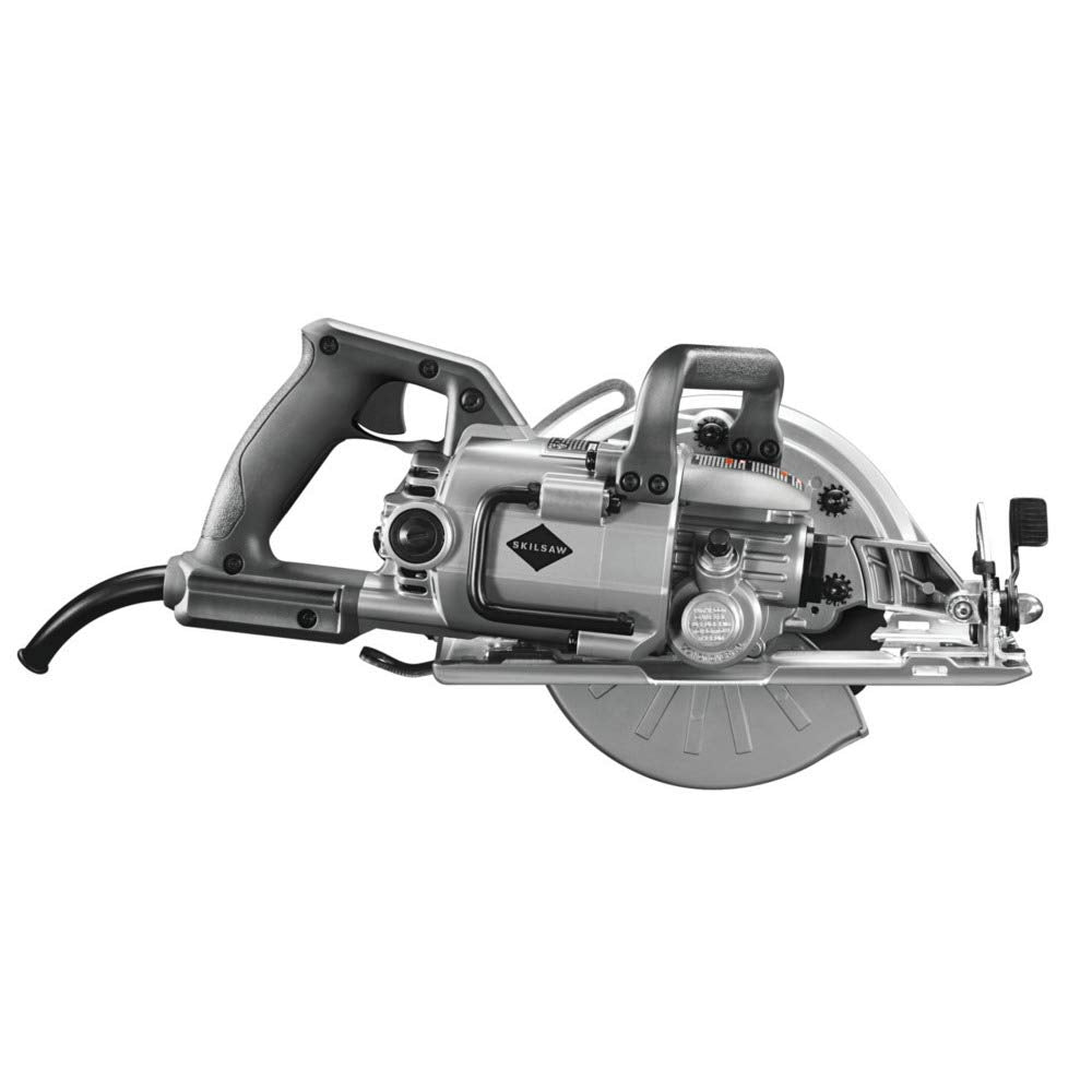 Skilsaw SPT77W-01 on-site use with included 7-1/4-inch blade.