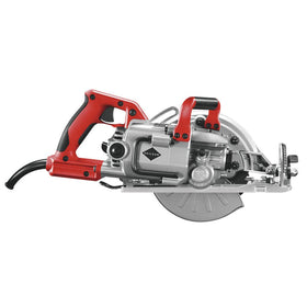 In-use shot shows durable, portable performance from Skilsaw SPT77WML-01