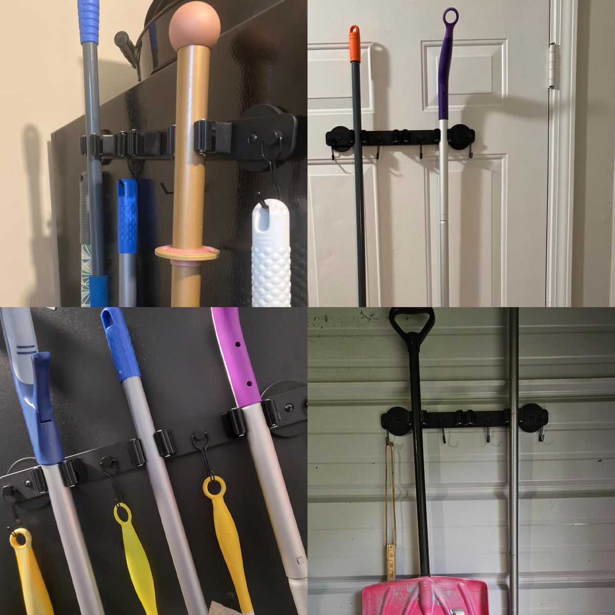 SKNOOY fridge door magnetic holder keeps cleaning tools within reach.
