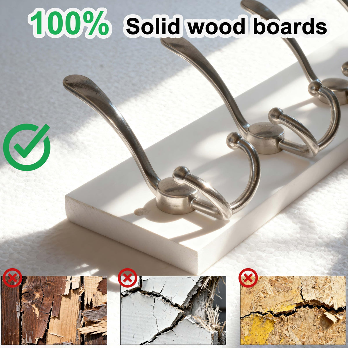 Mounted SKOLOO Creations rack in kitchen/entryway demonstrating space-saving setup.