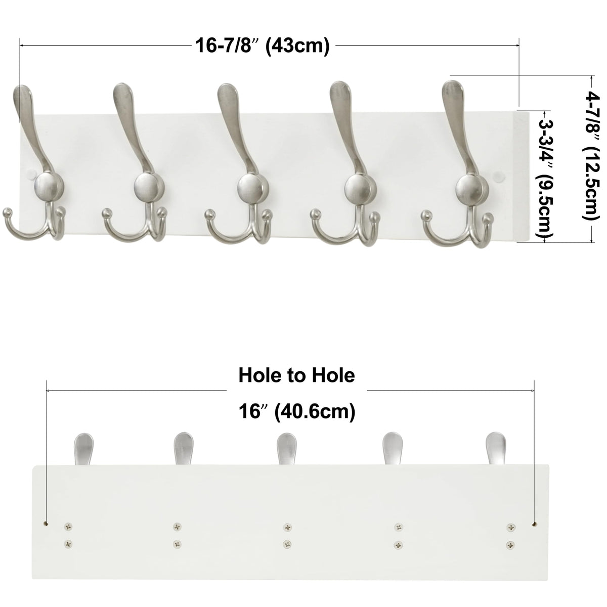 Visible pine wood grain detail on SKOLOO Creations coat rack for premium feel.