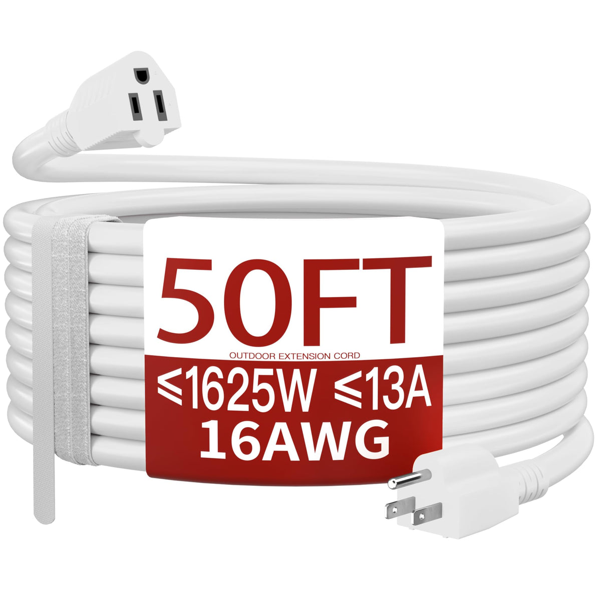 Skrizcable 50 ft outdoor extension cord flexing for garden use