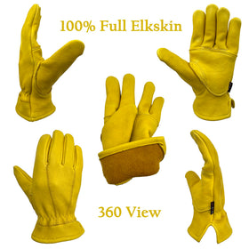 Skydeer anti-slip grip elkskin ensures secure tool hold in rain or sweat