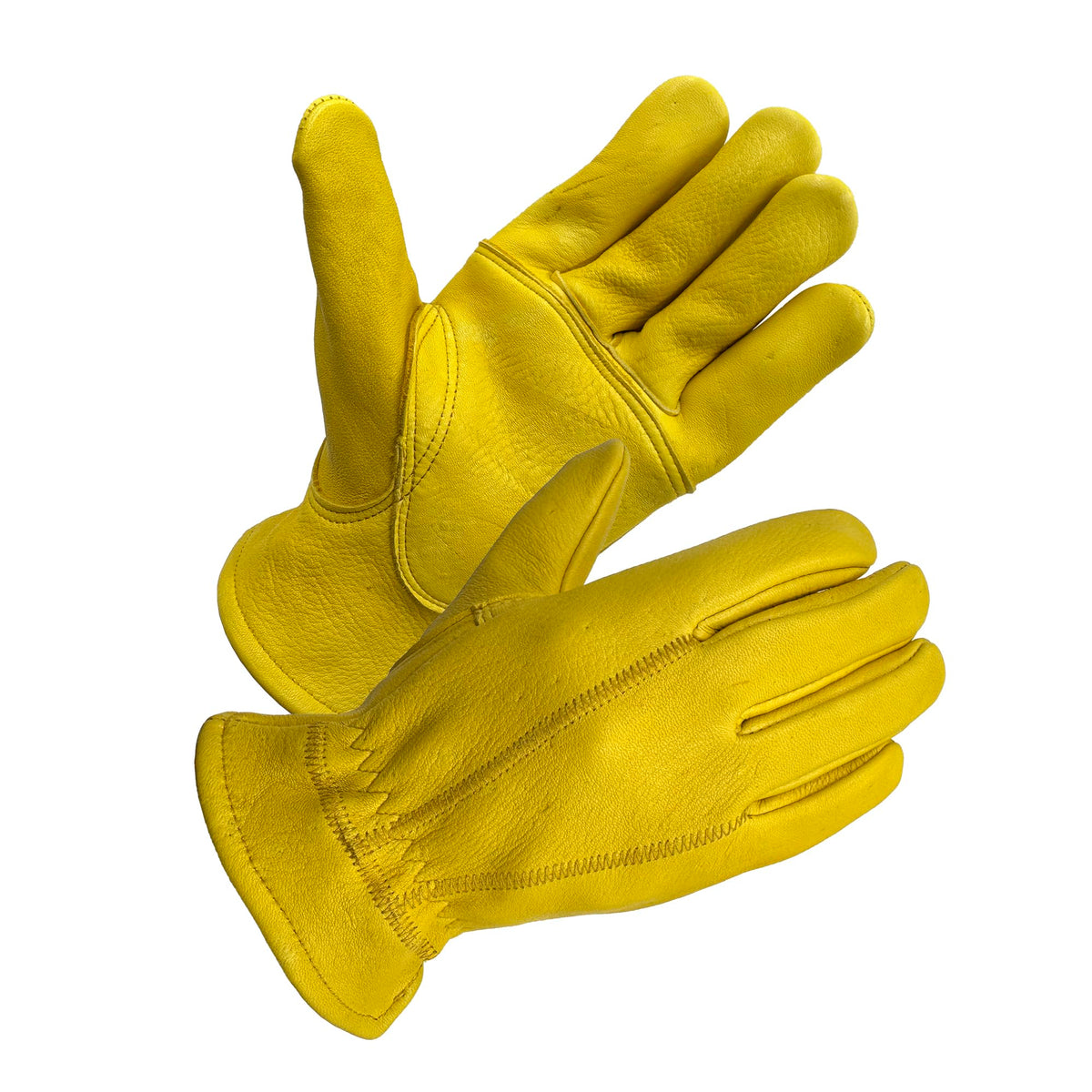 SKYDEER wild elkskin gloves show full-coverage rugged grip for hard tasks