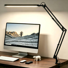 SKYLEO desk lamp with angle adjustment for precise task lighting.