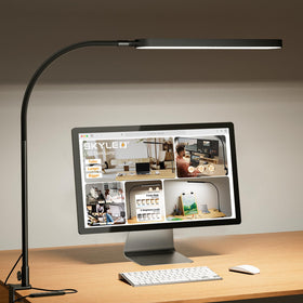 SKYLEO LED desk lamp clip-on attachment for space-saving setup