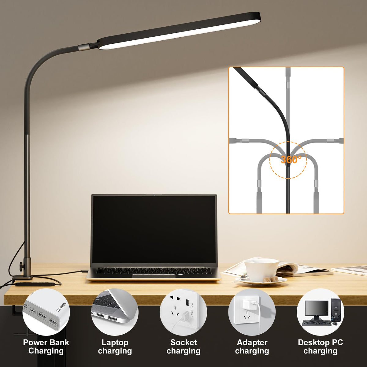 SKYLEO lamp offers five color modes for different tasks and moods
