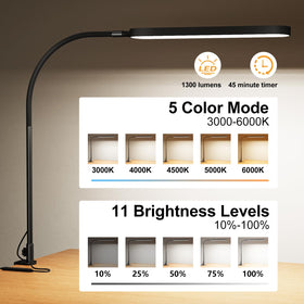 SKYLEO gooseneck design enables flexible positioning for comfortable lighting