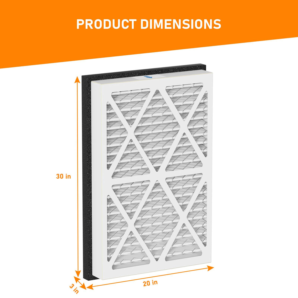 Skymechy filter designed to fit Zephyr VGF Series return grille.