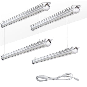 Skymoatled 4Pack 4ft LED shop light panel brightens garages and workshops