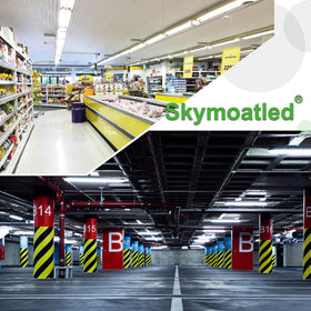 Skymoatled 50000-hour life reduces replacements.