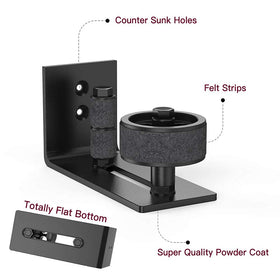 Skysen wall mount installation protects floor surface by avoiding floor screws.