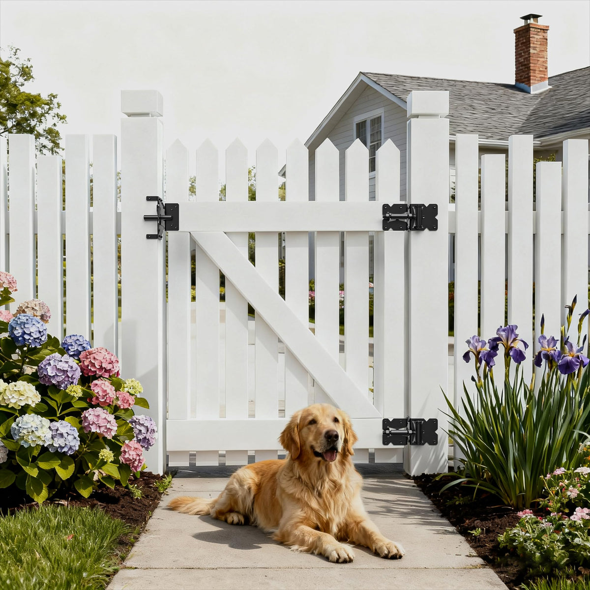 SKYSEN black powder-coated finish provides durable protection against weather
