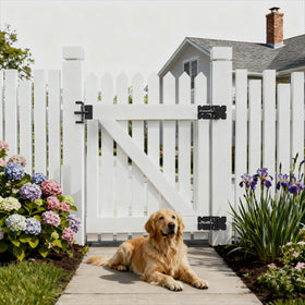 SKYSEN black powder-coated finish provides durable protection against weather