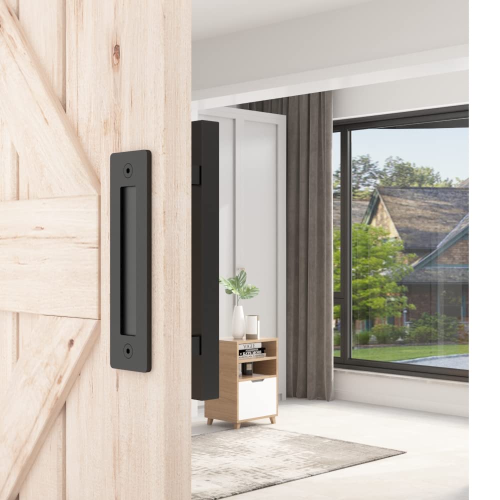 SKYSEN matte black handle close-up showing heavy-duty steel construction