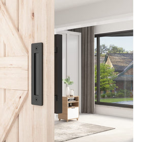 SKYSEN matte black handle close-up showing heavy-duty steel construction