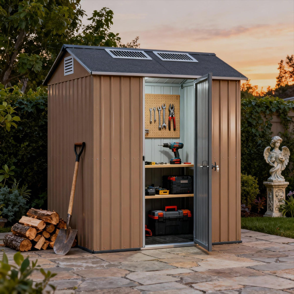 SKYSEN shed door compatibility with various barn or playhouse openings.