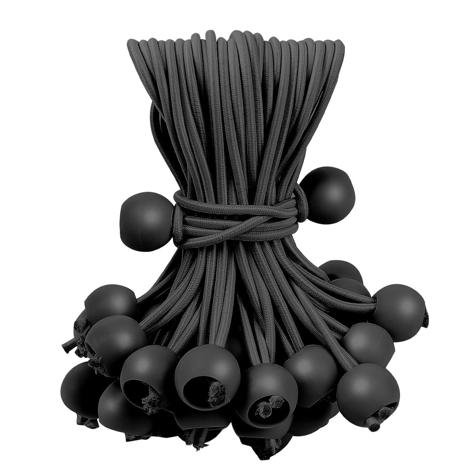 Skytened 60-piece ball bungee cords pack for versatile outdoor use.