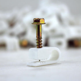 Skywalker built-in screw clip white enables quick, tidy installs.