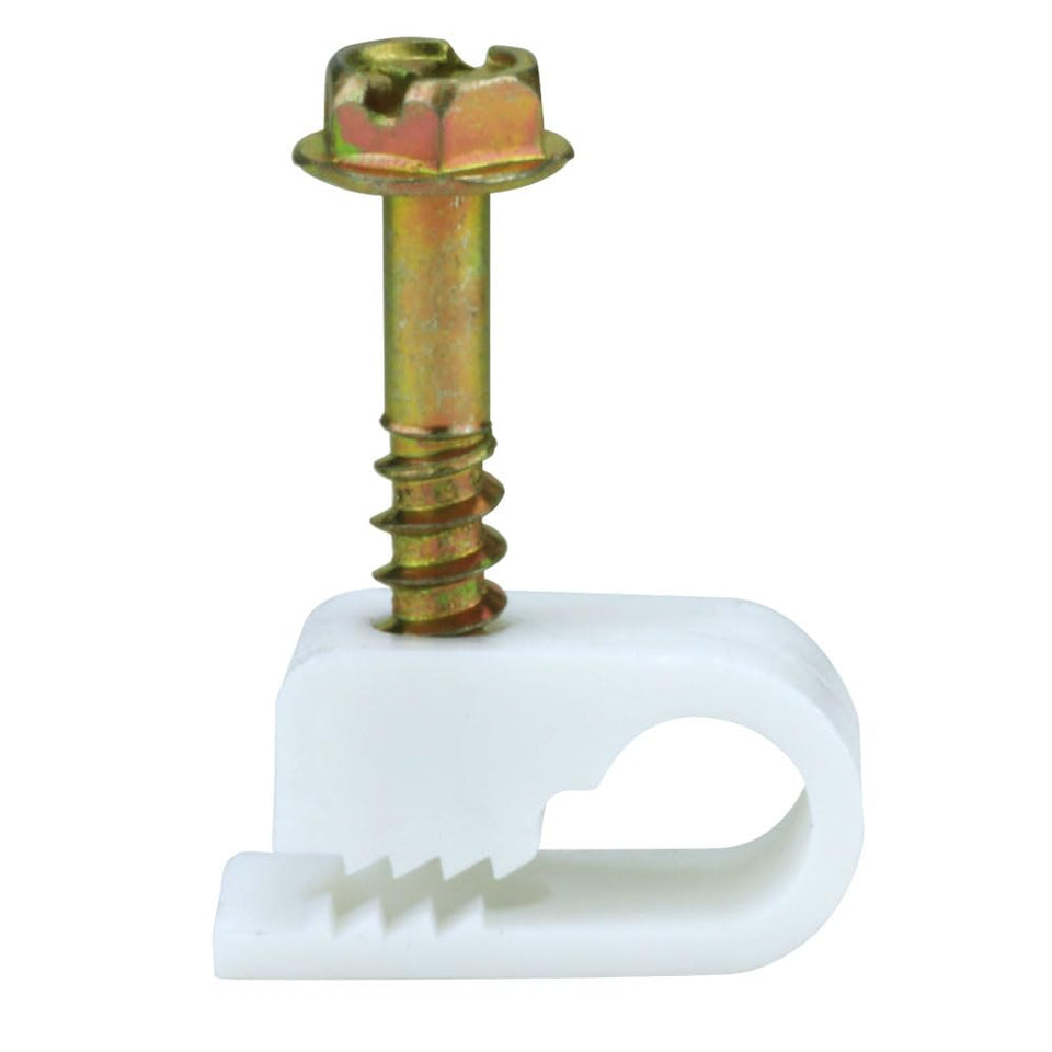 Skywalker flexible cable screw clip pack-100 keeps cables organized.