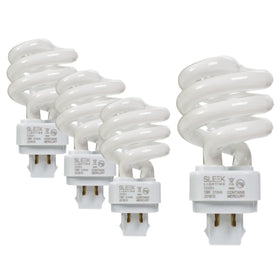 SLEEKLIGHTING 13W T3 CFL front view shows energy efficient warm light