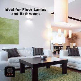 SLEEKLIGHTING 5000K daylight white glow for clear task-oriented illumination.